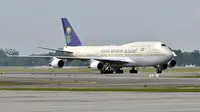 Pesawat Raja Salman (Istimewa)