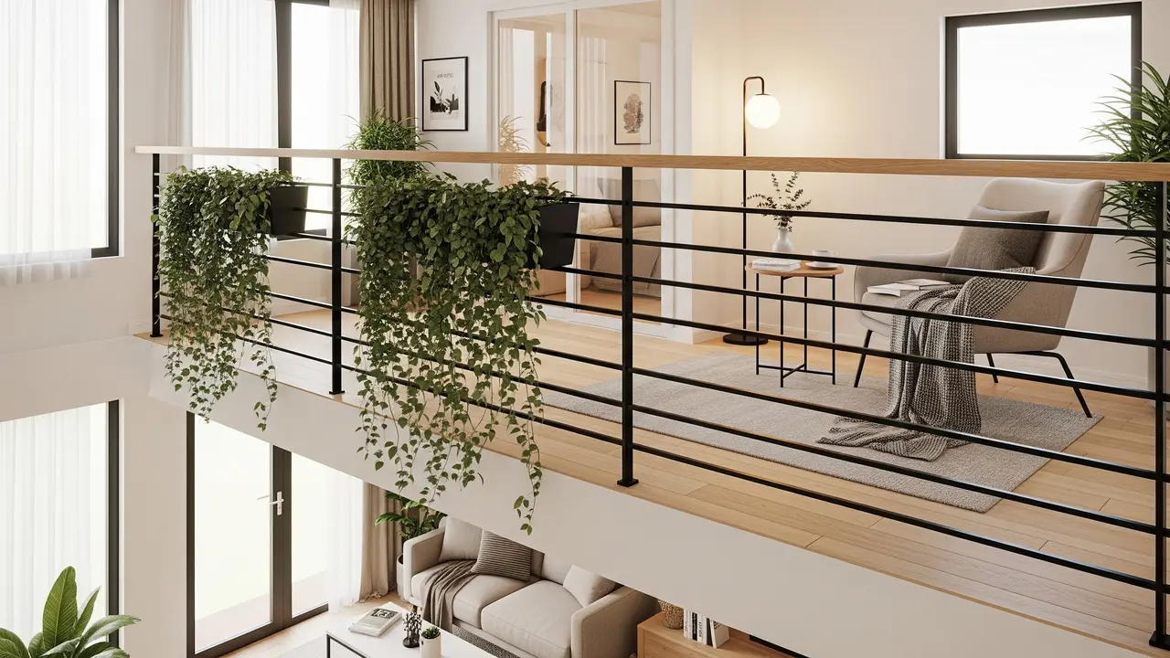 Balkon Rumah Dalam Ruangan Sebagai Inspirasi Hunian Mungil Modern untuk Keluarga Baru Menikah
