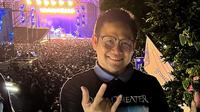 Ketua Umum Partai Kebangkitan Bangsa (PKB), Muhaimin Iskandar, menyaksikan Dream Theater di Stadion Manahan Solo, Rabu (10/8/2022) (Istimewa)
