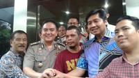 Sekjen Jakmania Febriyanto ditangguhkan penahanannya (Liputan6.com/Audrey Santoso)