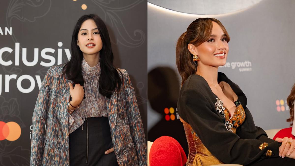 Adu Gaya Lady Boss Maudy Ayunda dan Cinta Laura Berbalut Wastra Saat Jadi Pembicara di Forum ASEAN