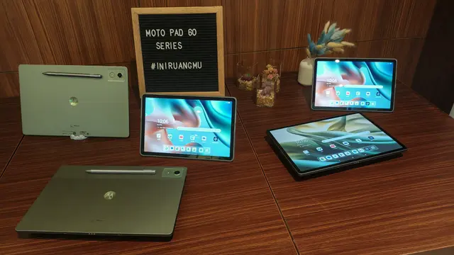 Motorola Moto Pad 60 series (Moto Pad 60 Lite dan Moto Pad 60 Pro).