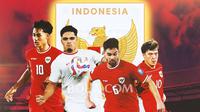 Timnas Indonesia - Rafael Struick, Ragnar Oratmangoen, Sandy Walsh, Ole Romeny (Bola.com/Adreanus Titus)
