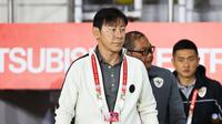 Shin Tae-yong ketika memimpin Timnas Indonesia di Piala AFF 2024 (c) Abdul Aziz