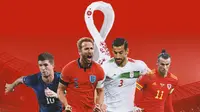 Piala Dunia - Ilustrasi Harry Kane, Christian Pulisic, Gareth Bale, Ehsan Hajsafi (Bola.com/Bayu Kurniawan Santoso)