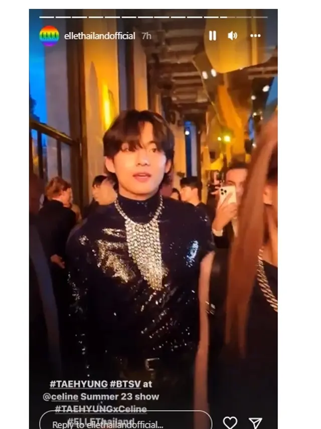 10 Potret Lisa Blackpink, V BTS dan Park Bo Gum saat Hadiri Event Celine, Jadi Sorotan