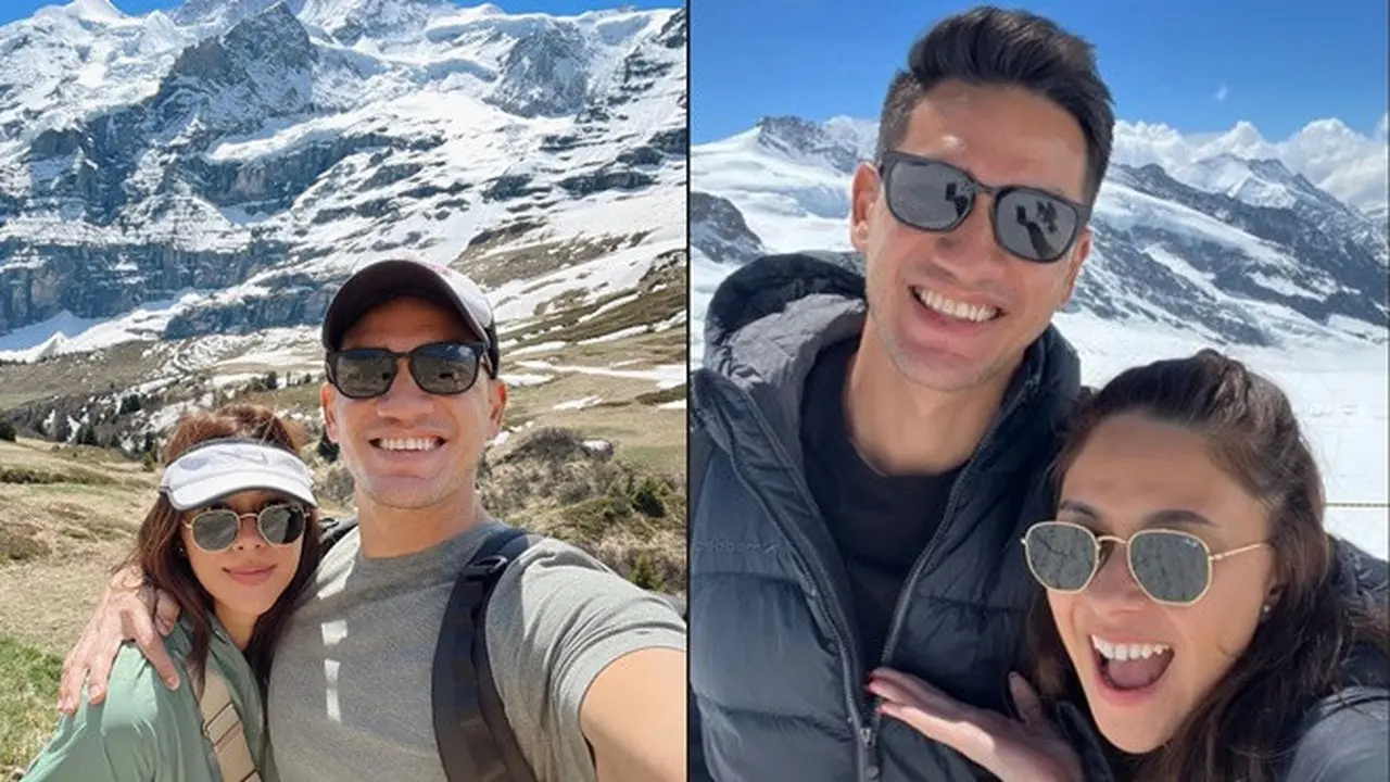 6 Potret Nana Mirdad dan Andrew White Rayakan 16 Tahun Pernikahan di Swiss