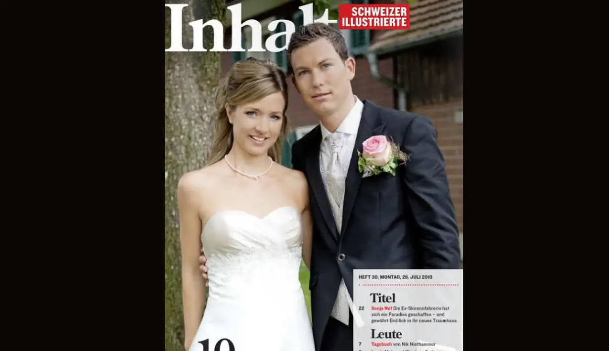 Bek Juve asal Swiss Stephan Lichtsteiner memiliki istri yang sangat cantik, Manuella (Istimewa) 