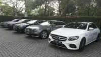Line up sedan premium Mercedes-Benz. (Arief/Liputan6.com)