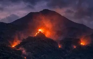 34 Titik Api Kepung Lereng Arjuno, Kebakaran Meluas ke Malang