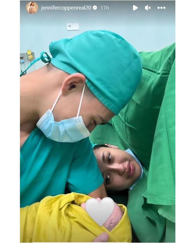 6 Potret Jennifer Coppen Lahirkan Anak Pertama, Bahagia Ditemani Sang Kekasih