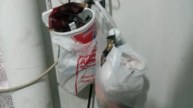Salah satu sampah rumah tangga