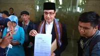 Pengusaha Sam Aliano melaporkan Youtube dan Facebook ke Bareskrim Polri. (Merdeka.com/Nur Habibie)