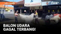 Razia Balon Udara, Banyak yang Jatuh ke Rumah Warga