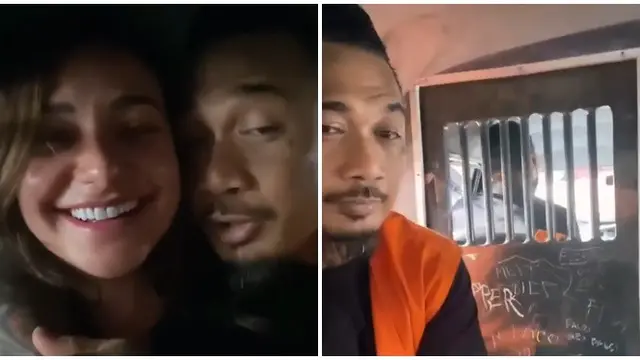 5 Momen Nora Alexandra Jenguk Jerinx, Lepas Rindu di Mobil Tahanan