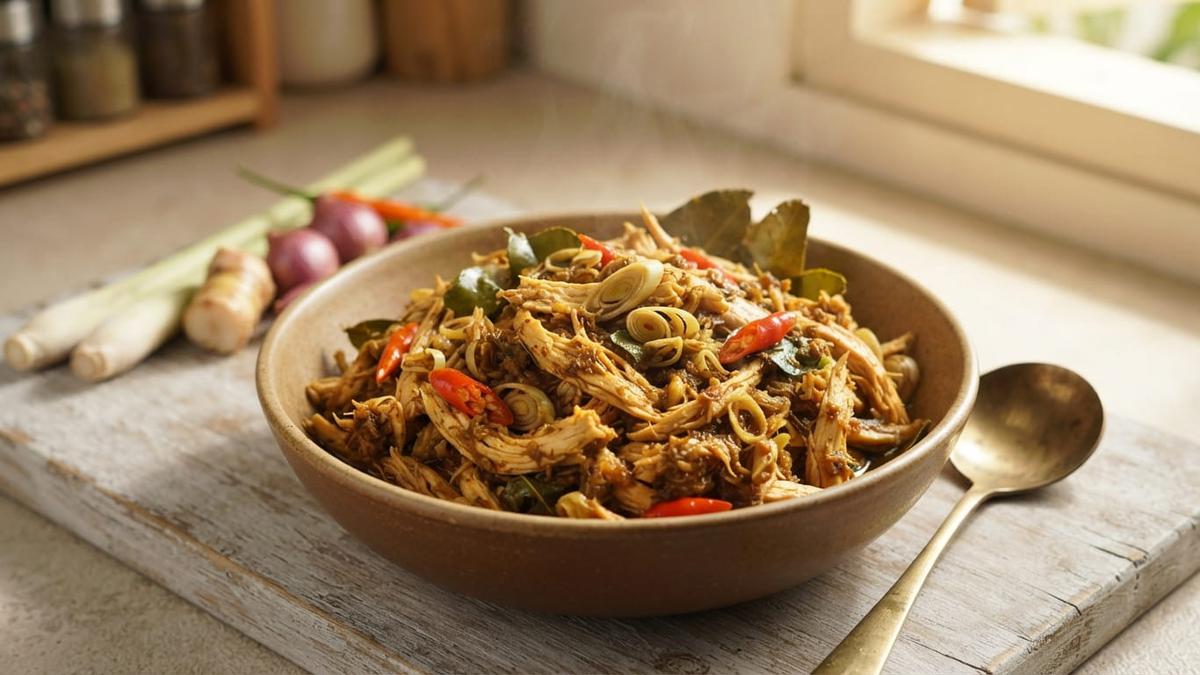 Resep Ayam Suwir Serai yang Harum dan Pedas, Menu Sehat dan Lezat untuk Keluarga