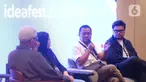 Chief Content Officer (CCO) Kapanlagi Youniverse (KLY), Wenseslaus Manggut saat berbicara di forum IdeaFest 2025 di Jakarta Internasional Convention Center (JICC), Minggu (2/11/2025). Dalam forum tersebut, ia berbicara terkait divergensi media. (Liputan6.com/Helmi Fithriansyah)