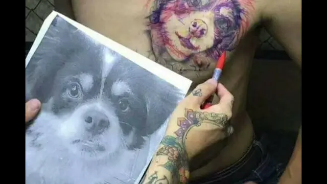 [Bintang] Ini yang Terjadi kalau Sudah Terlanjur Tato Wajah Mantan Pacar di Tubuh