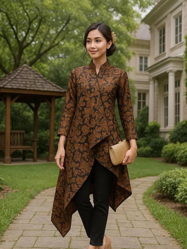 Outer Batik Lengan Panjang Kekinian