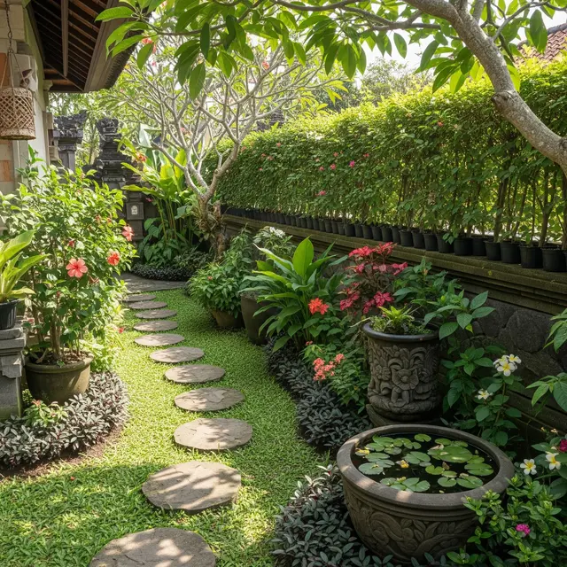 9 Model Kebun Rumah dengan Pijakan Batu ala Halaman Tempo Dulu, Ciptakan Pesona Klasik