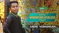 Wawancara Eksklusif Andik Vermansah (bola.com/Rudi Riana)