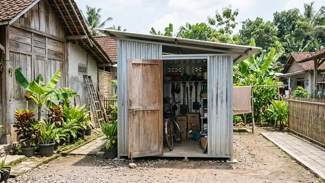 Gudang Galvalum yang Ringan dan Sederhana