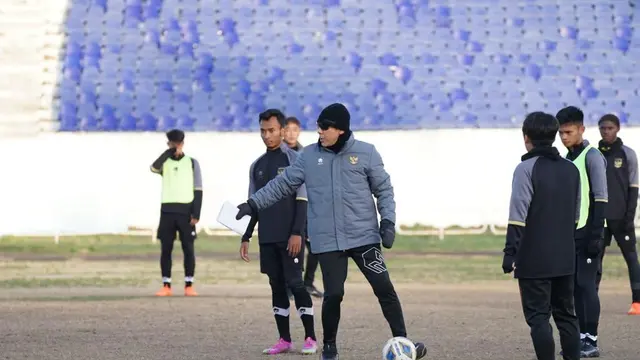 Timnas Indonesia U-20 di Uzbekistan.