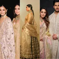 Gaya Aktris Bollywood Dibalut Sari Modern di Acara Pranikah Radhika Merchant dan Anant Ambani . [Instagram]