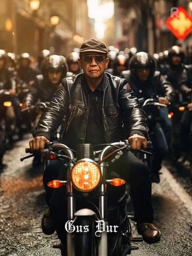 Editan Foto AI Jika 7 Presiden Indonesia Jadi Ketua Geng Motor Ini Keren Banget
