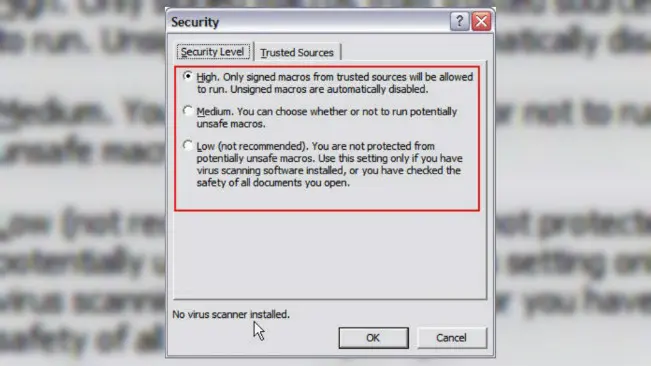 Ilustrasi pengaturan keamanan Microsoft Word. (Sumber Flickr/Ivan Walsh)