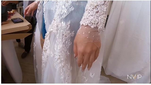 10 Detail Busana Akad Nikita Willy dan Indra Priawan, Mewah dan Elegan