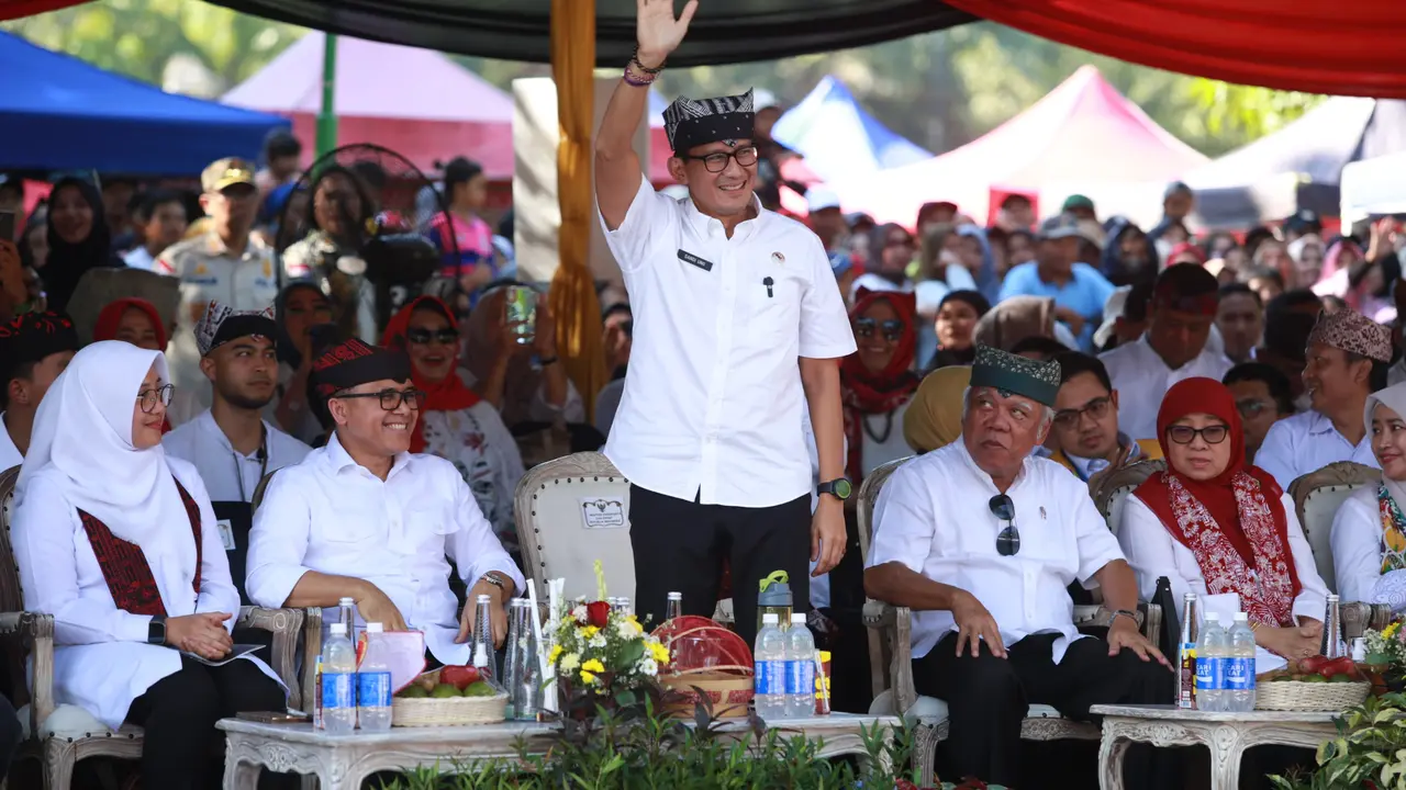 Menparekraf Sandiaga Uno saat menyaksikan BEC 2024. (Istimewa)