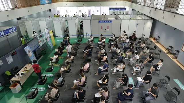 FOTO: Melihat Pusat Vaksinasi Virus Corona COVID-19 di Seoul