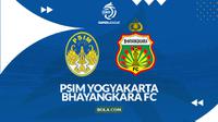 Prediksi&nbsp;PSIM Yogyakarta Vs Bhayangkara FC - BRI Super League. (Bola.com/Gregah Nurikhsani)
