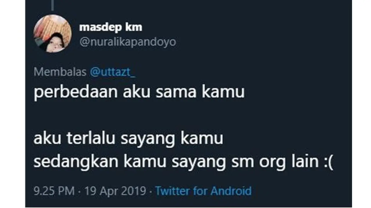 Perbedaan Aku dan Kamu