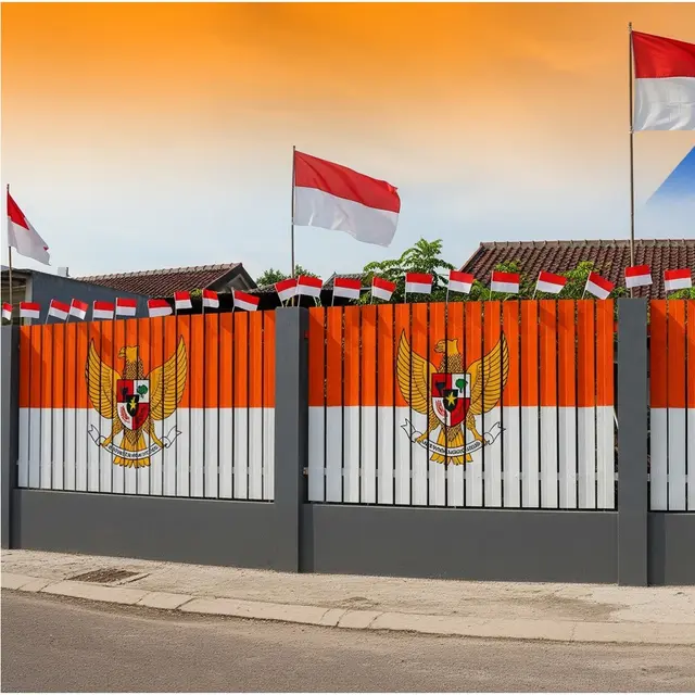 12 Rekomendasi Warna Cat Pagar Rumah HUT RI Paling Menarik, Dilengkapi Maknanya