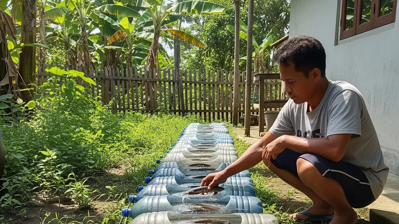 Cara Ternak Ikan Gabus di Galon Bekas