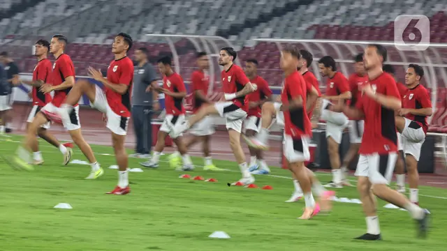 Optimistis Raih Poin Penuh, Intip Latihan Akhir Timnas Indonesia Jelang Hadapi China di SUGBK