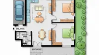 12 Ide Denah Rumah Ukuran 7x10 Kamar 2 Sederhana, Fungsional &amp; Nyaman