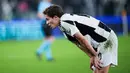 Bermain di Stadion Allianz, Turin, laga Juventus vs VfB berakhir dengan skor 1-0 untuk tim tamu. Ini menjadi kekalahan perdana Nyonya Tua di kandang sendiri musim ini. (Marco Alpozzi/LaPresse via AP)