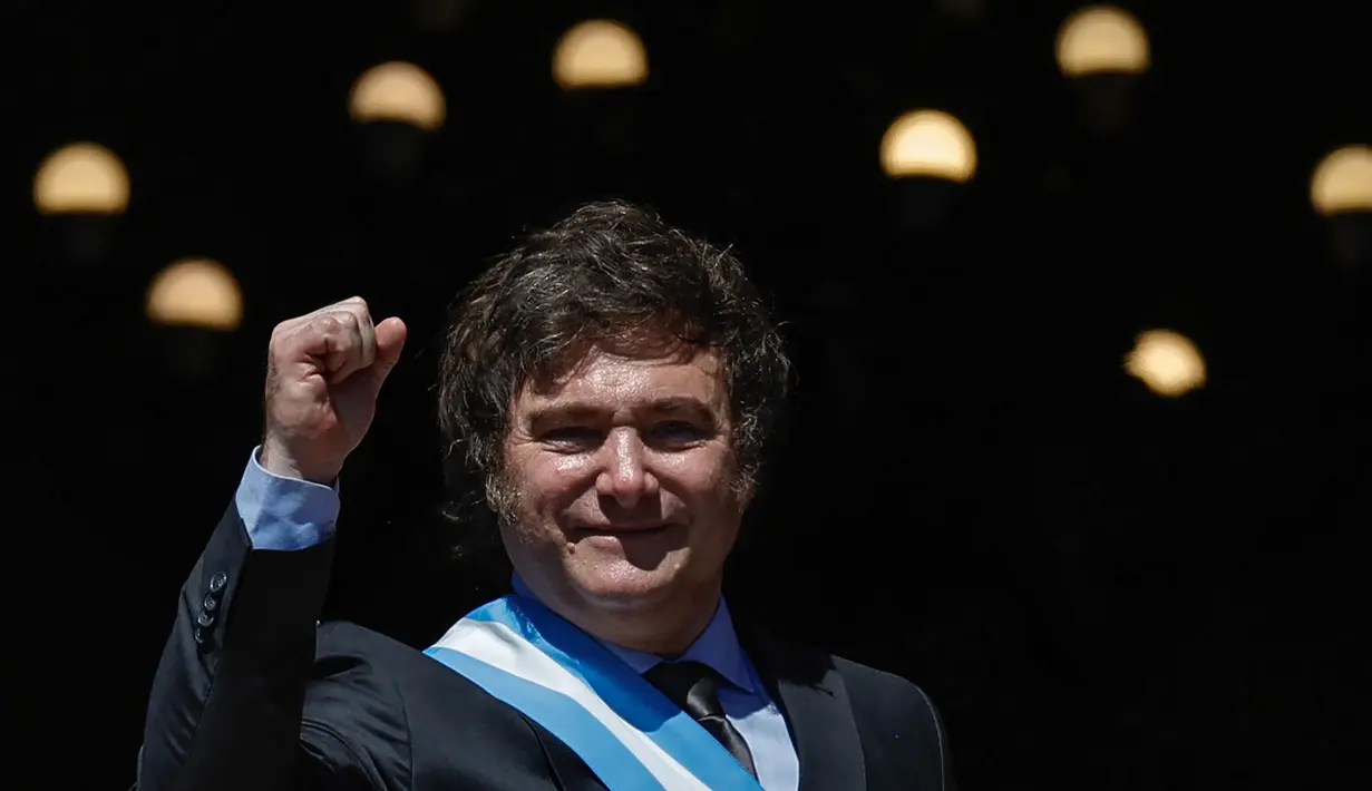 Kemenangan gemilang Javier Milei dalam pemilihan umum yang memicu kemarahan atas krisis ekonomi di negara itu. (Emiliano LASALVIA / AFP)