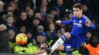 Selepas dari Akademi Sao Paulo, Oscar sempat bermain untuk Internacional sebelum bergabung dengan Chelsea tahun 2012. Bersama Chelsea, Oscar telah meraih gelar Liga Inggris, Piala Liga, dan Piala Europa. (AFP/Ben Stansall)