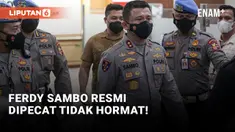 Ferdy Sambo Dipecat Tidak Hormat dari Polri
