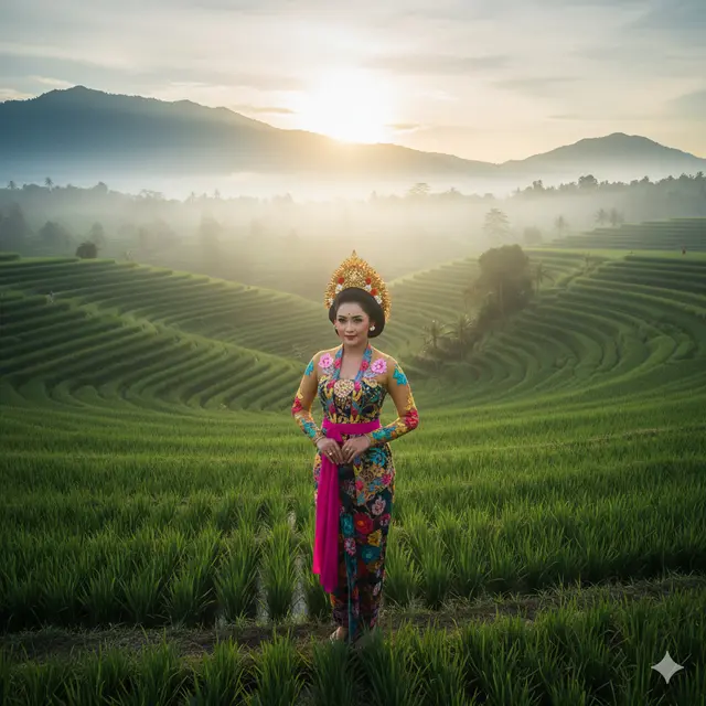 7 Kumpulan Prompt Gemini AI Foto Pakai Kebaya dan Sanggul, Estetika Tradisional yang Menawan