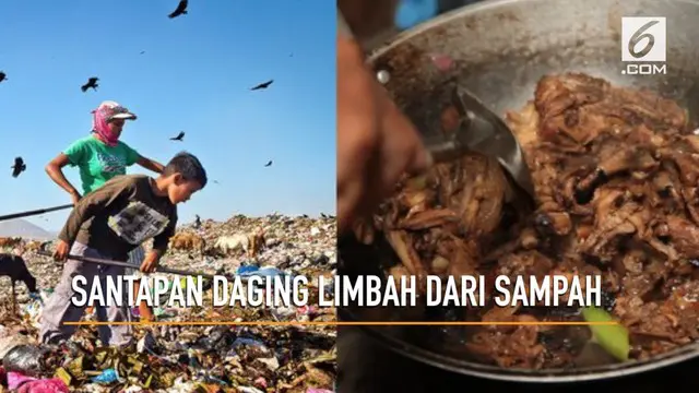 Warga miskin Filipina terbiasa mengonsumsi daging limbah yang dikumpulkan dari tempat sampah dan dikelola kembali.