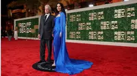 Deretan Pesohor di Karpet Merah Festival Film Red Sea di Arab Saudi, Santai Pakai Gaun Tanpa Lengan