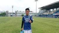 Pemain muda Persib Bandung, Arsan Makarim. (Bola.com/Muhammad Faqih)