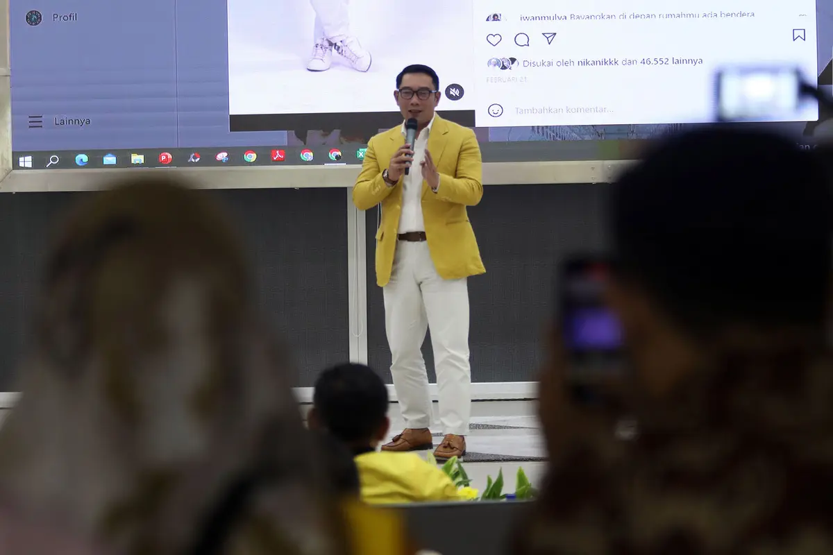 Airlangga Hartarto dan Ridwan Kamil Beri Kuliah Umum Partai Golkar
