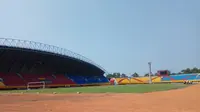 Stadion GSJ Jakabaring Palembang akan jadi lokasi pertandingan Piala Indonesia Sriwijaya FC melawan Persimura (Liputan6.com / Nefri Inge)