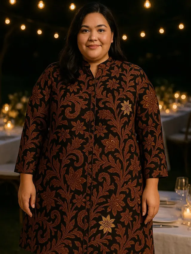 Model Batik Wanita Gemuk